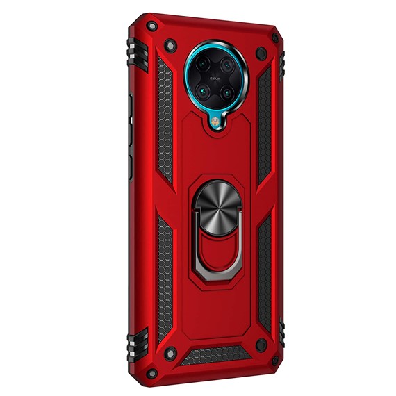 Xiaomi Poco F2 Pro CaseUp Magnetic Ring Holder Kılıf Kırmızı 2